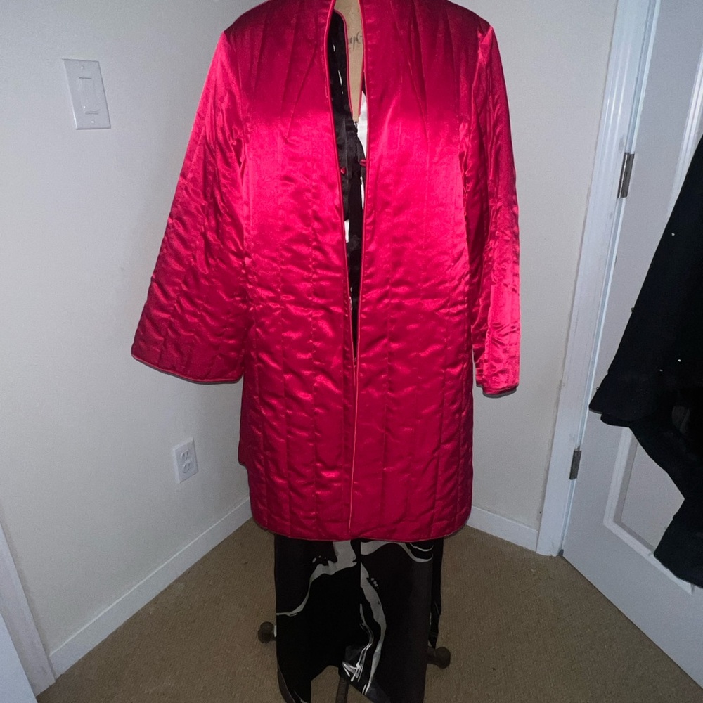 Lejaby Satin Chemise Robe and House Coat- Women's Intimates - Picture 3 of 8